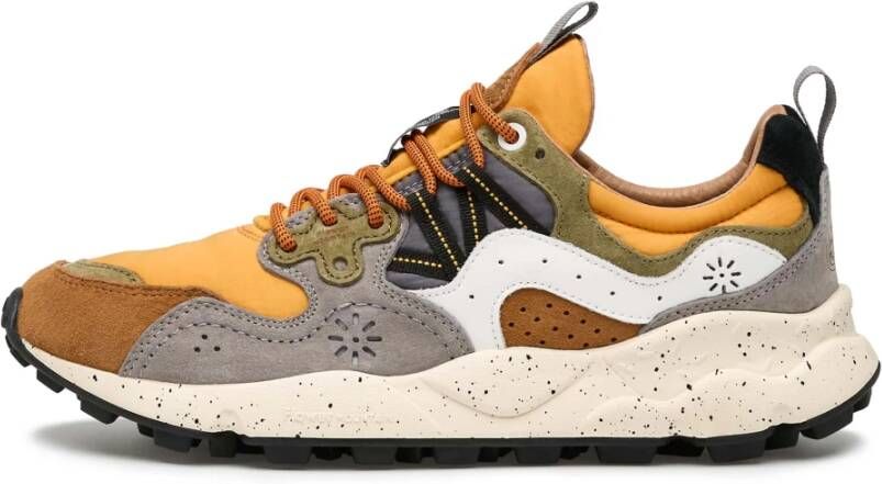 Flower Mountain Suede and technical fabric sneakers Yamano 3 MAN