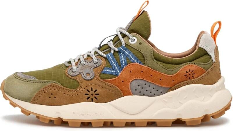 Flower Mountain Suede and technical fabric sneakers Yamano 3 MAN