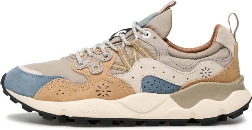 Flower Mountain Suede and technical fabric sneakers Yamano 3 MAN