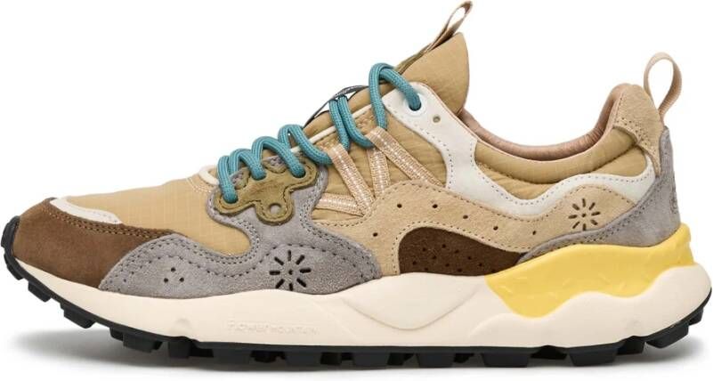 Flower Mountain Suede and technical fabric sneakers Yamano 3 MAN