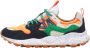 Flower Mountain Suede and technical fabric sneakers Yamano 3 MAN Orange Heren - Thumbnail 6