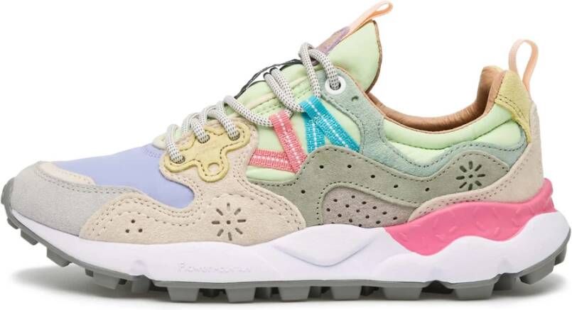 Flower Mountain Paarse Sneakers Yamano 3 Vrouwencollectie Multicolor Dames