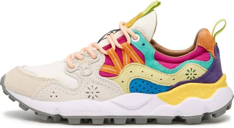 Flower Mountain Suede and technical fabric sneakers Yamano 3 Woman