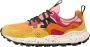Flower Mountain Suede and technical fabric sneakers Yamano 3 Woman Orange Dames - Thumbnail 1