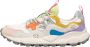 Flower Mountain Suede and technical fabric sneakers Yamano 3 Woman White Dames - Thumbnail 6