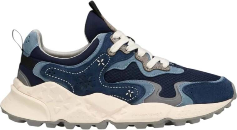 Flower Mountain Suède Gebreide Stoffen Sneakers