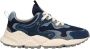 Flower Mountain Suède Gebreide Stoffen Sneakers - Thumbnail 1