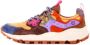 Flower Mountain Multicolor Suède Nylon Sneakers Lichtblauw Geel Bruin - Thumbnail 1