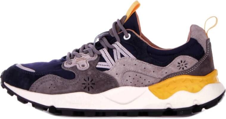 Flower Mountain Suède Logo Sneakers Rubberen Zool Multicolor Heren