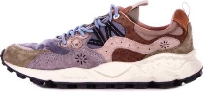 Flower Mountain Suède Rubberen Zool Logo Sneakers Multicolor Heren