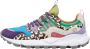 Flower Mountain Technical fabric and suede sneakers Yamano 3 Woman Blue Dames - Thumbnail 8