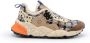 Flower Mountain Teddy Multicolor Sneakers met Oranje Band - Thumbnail 1