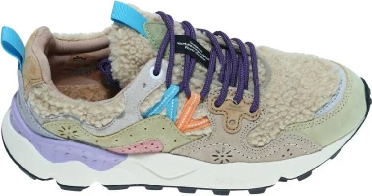 Flower Mountain Teddy Sneaker Ya o met Suede Details