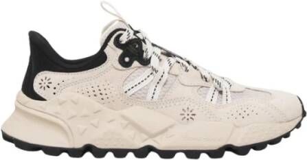 Flower Mountain Tiger Hill Ivory and Black Sneakers