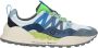 Flower Mountain Suede and technical fabric sneakers Washi MAN Blue Heren - Thumbnail 36