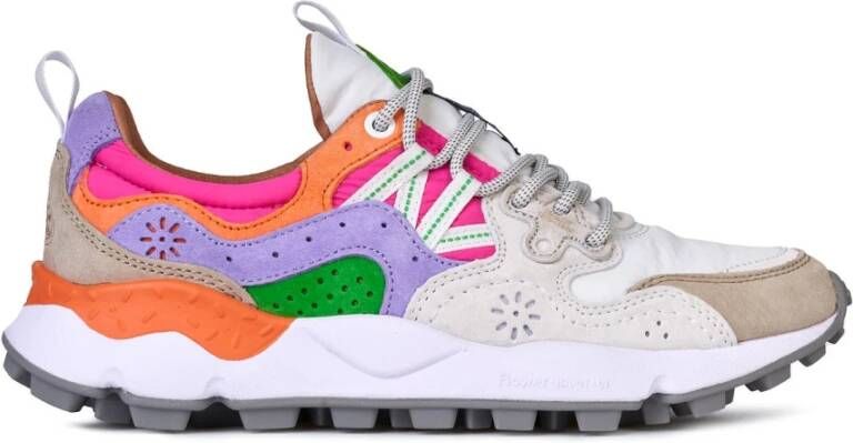 Flower Mountain Suede and technical fabric sneakers Yamano 3 Woman Multicolor Dames