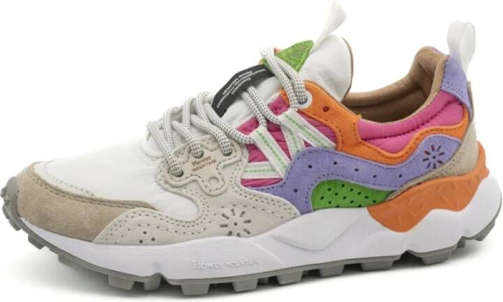 Flower Mountain Suede and technical fabric sneakers Yamano 3 Woman Multicolor Dames