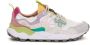 Flower Mountain Witte Sneakers Yamano Stijl Multicolor Dames - Thumbnail 1