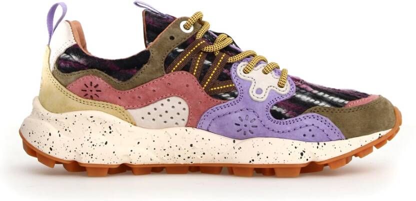 Flower Mountain Wollen Sneakers met Suède Inzetstukken Multicolor Dames