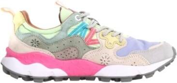 Flower Mountain Yamano 3 Dames Sneakers Grijs Lila Multicolor Dames