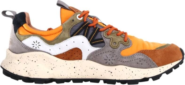 Flower Mountain Warm Bruin Mosterd Suède Sneakers Multicolor Heren - Foto 6