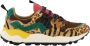 Flower Mountain Bruine Suède Sneakers met Kurken Binnenzool Multicolor Dames - Thumbnail 1