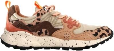 Flower Mountain Yamano 3 Sneakers Beige Brown Suède Nylon