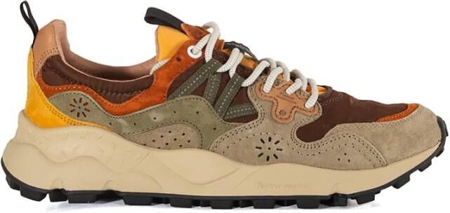 Flower Mountain Yamano 3 Sneakers in Taupe Bruin Beige Heren