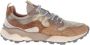 Flower Mountain Ya o 3 Suède Sneakers Beige Grijs - Thumbnail 1