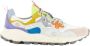 Flower Mountain Suede and technical fabric sneakers Yamano 3 Woman White Dames - Thumbnail 1