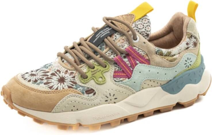 Flower Mountain Yamano Creambeiorange Damesschoenen
