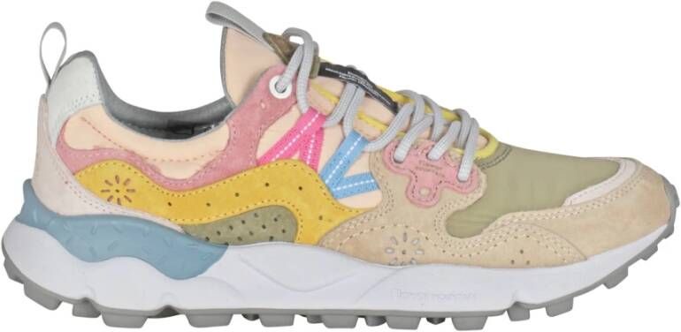 Flower Mountain Yamano Dames Sneakers Suède Technische Stof