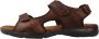 Fluchos Adhesive Strap Flat Sandals Brown Heren - Thumbnail 2