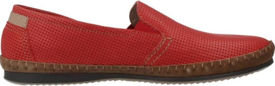 Fluchos Bruin leren loafers met decoratieve details