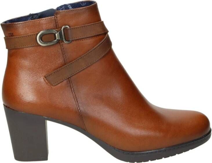 Fluchos Dames Enkellaarzen Brown Dames