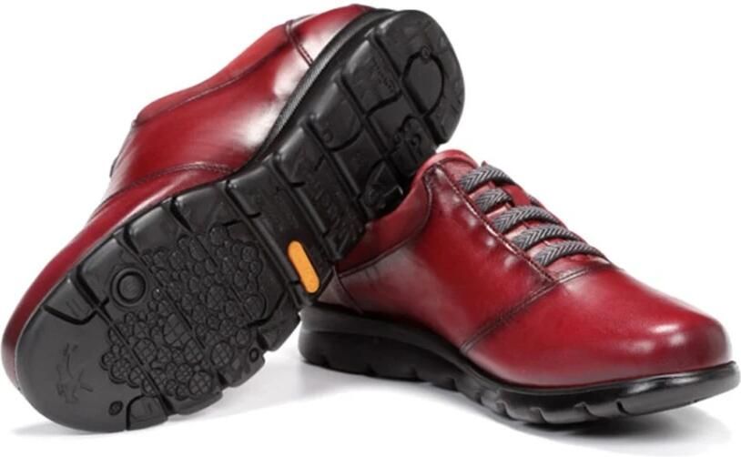 Fluchos Bordeaux Casual Dames Leren Schoenen