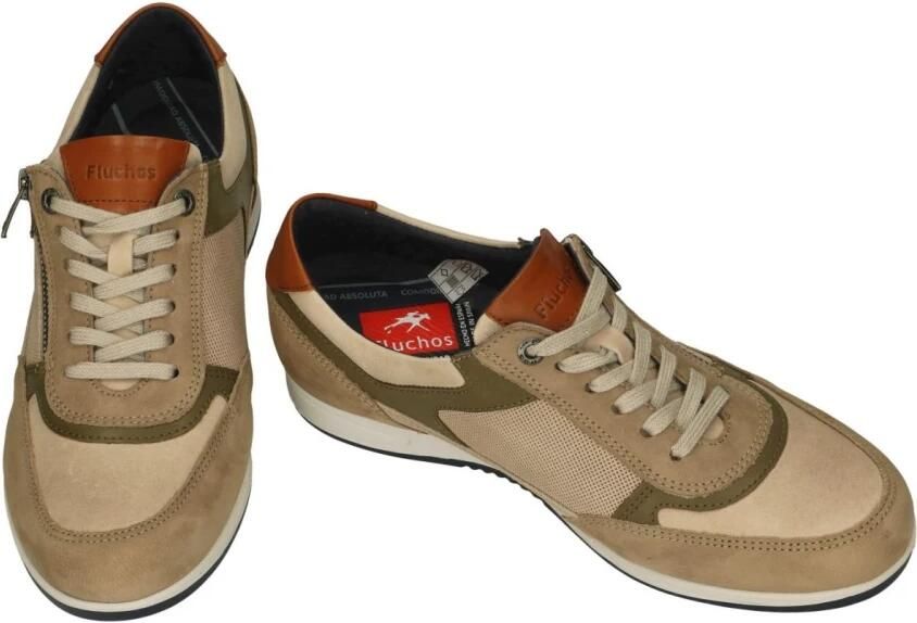 Fluchos -Heren taupe sneakers - Foto 2