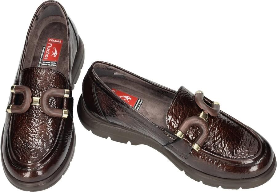 Fluchos -Dames bruin donker ballerina's & mocassins - Foto 2