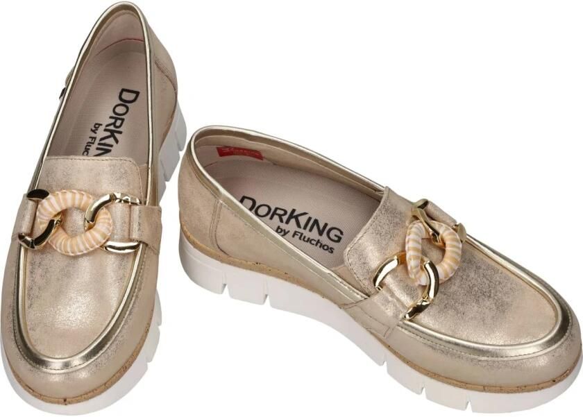 Dorking -Dames goud ballerina's & mocassins - Foto 2