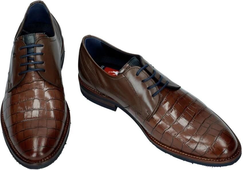 Fluchos -Heren bruin geklede lage schoenen - Foto 2