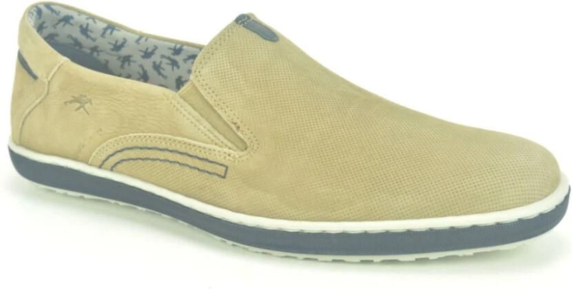 Fluchos Taupe nubuc print A. Blauwe Z.
