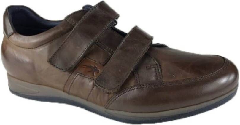 Fluchos Herenschoenen Velcro-schoen Brown Heren