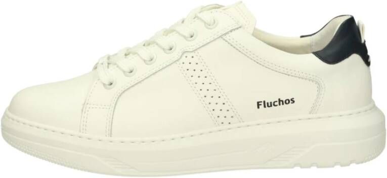 Fluchos Klassieke Leren Loafer Schoenen White Heren