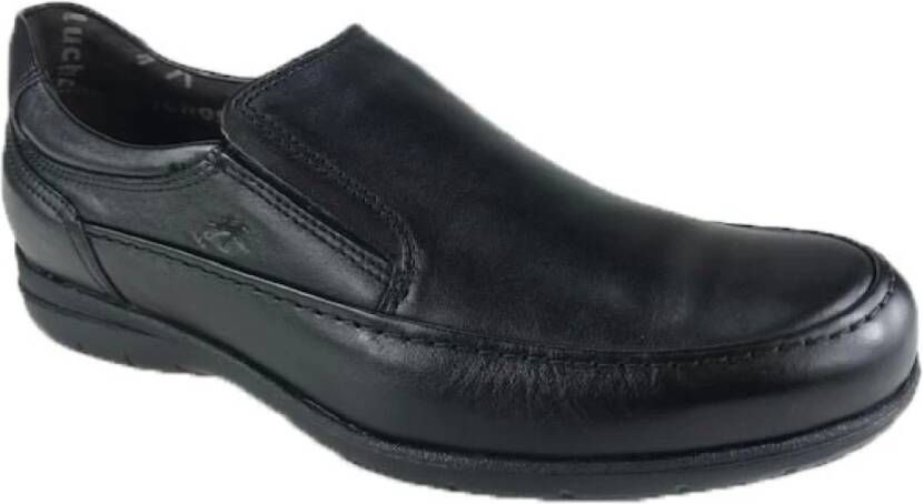 Fluchos Mocassin Black Heren