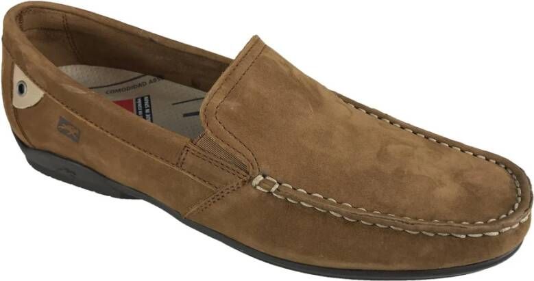 Fluchos Schoenen Mocassin Brown Heren