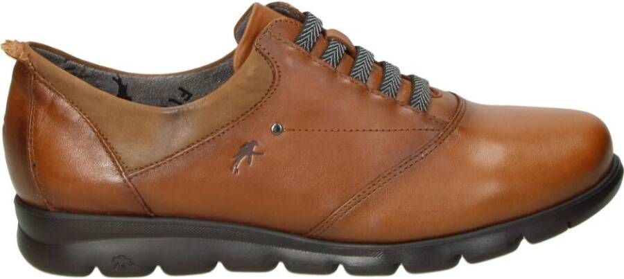 Fluchos Casual Camel Leren Damesschoenen Brown Dames