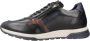 Fluchos Heren Casual Zwarte Leren Schoenen Black Heren - Thumbnail 10
