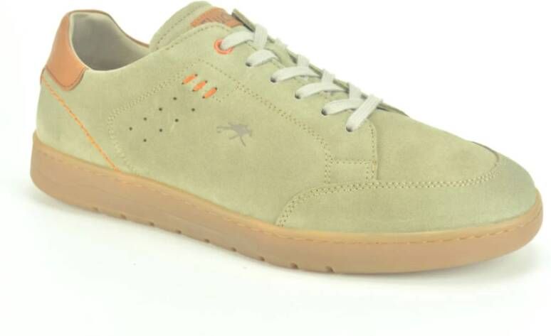 Fluchos Taupe Suède Sneaker Beige Heren