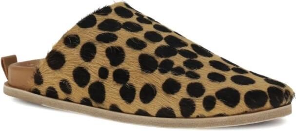 Forte Bruin Ponyhaar Gevlekte Sandalen