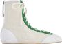 Forte Hoge boksinpsiratie sneakers in wit en groen - Thumbnail 1
